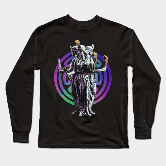 Hecate - Greek Goddess of Magick and Witchcraft Long Sleeve T-Shirt by Occult Designs